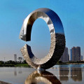 factory supplied creative landscape stainless steel sculpture for hotel garden park home